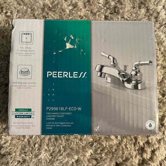 Peerless 2 Handle Chrome Faucet - Picture 2 of 6